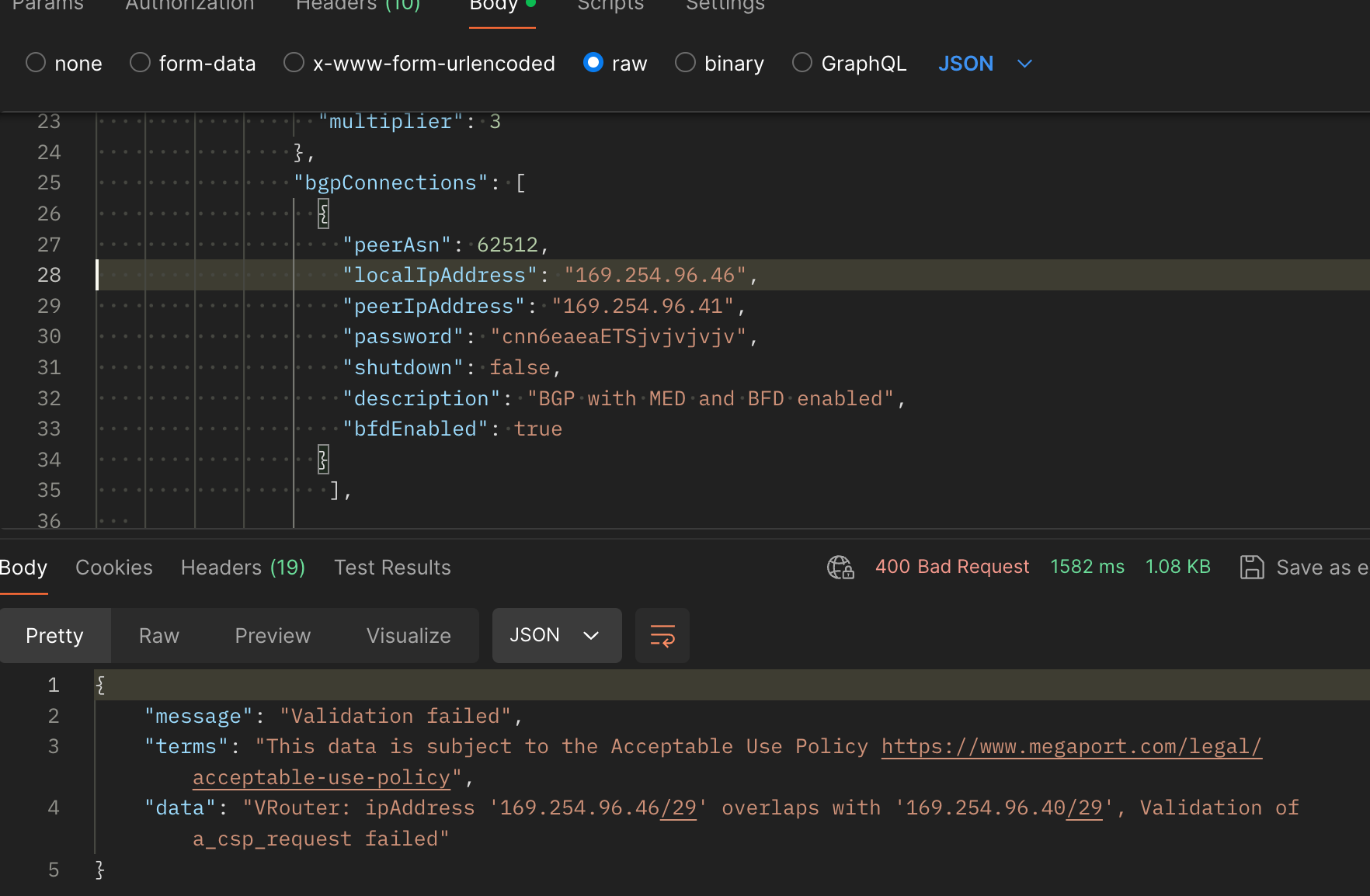 Remove IP overlaps