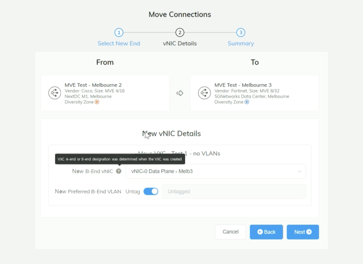 Megaport Portal - move VXCs between MVEs 2